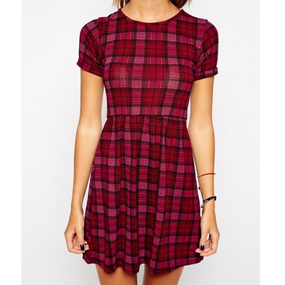 Plaid T-Shirt Dress // Asos (New Look)